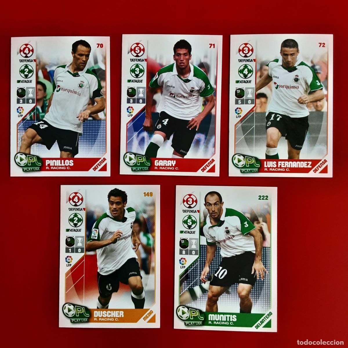 Cromos de f&uacute;tbol: LOTE 5 CROMOS DIFERENTES RACING SANTANDER LIGA 2006 2007 06 07 PLAY LIGA