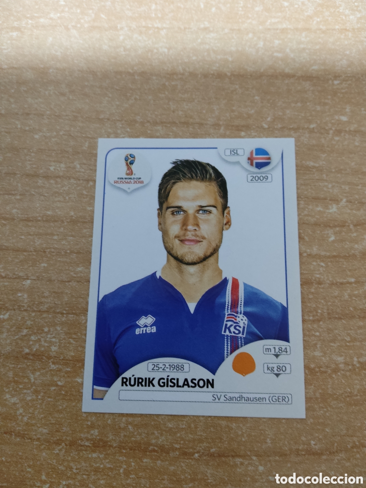 Cromos de f&uacute;tbol: 306 RUBRIK GISLASON ISLANDIA MUNDIAL 2018 RUSSIA