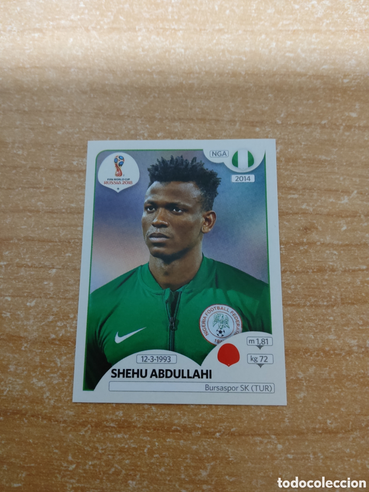 Cromos de f&uacute;tbol: 336 SHEHU ABDULLAHI NORUEGA MUNDIAL 2018 RUSSIA