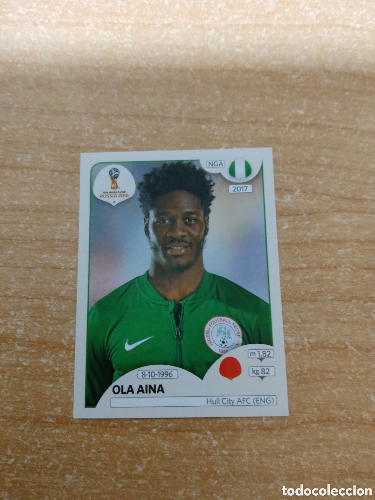 Cromos de f&uacute;tbol: 340 OLA AINA NIGERIA MUNDIAL 2018 RUSSIA