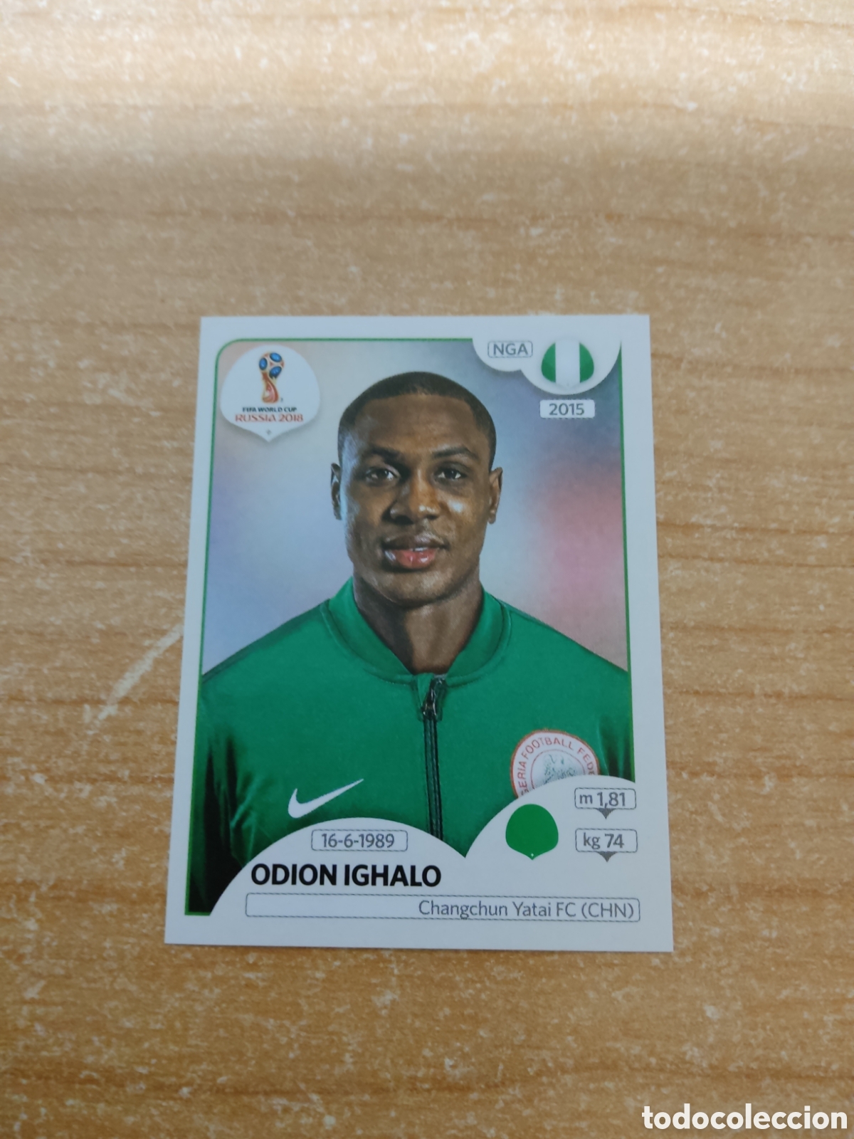 Football Stickers: 349 ODION IGHALO NIGERIA MUNDIAL 2018 RUSSIA
