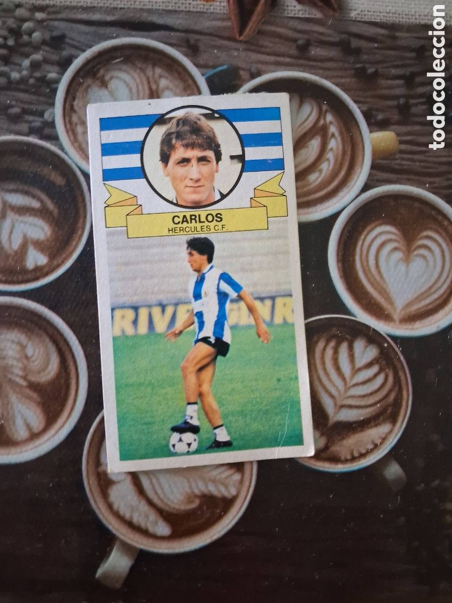 Cromos de f&uacute;tbol: Liga este 85 86 carlos fichaje N 15 del h&eacute;rcules recuperado del &aacute;lbum ver fotos