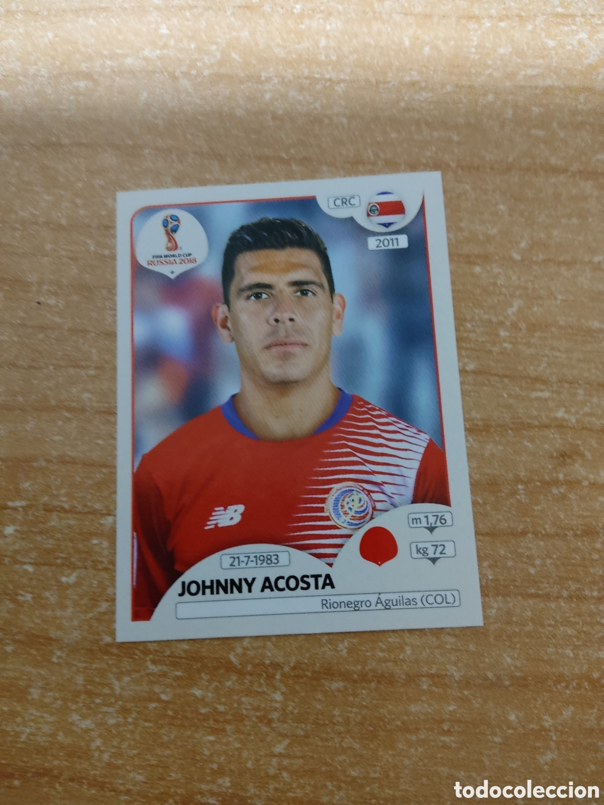 Cromos de f&uacute;tbol: 402 JOHNNY ACOSTA COSTA RICA MUNDIAL 2018 RUSSIA
