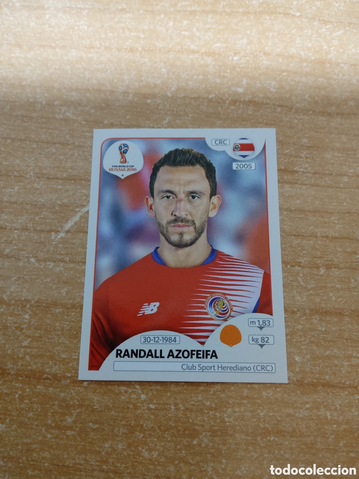 Cromos de f&uacute;tbol: 406 RANDALL AZOFEIFA COSTA RICA MUNDIAL 2018 RUSSIA