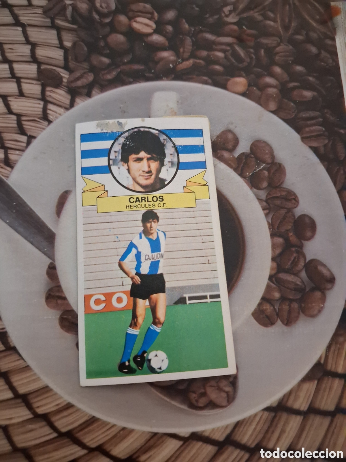 Cromos de f&uacute;tbol: Liga este 85 86 carlos fichaje N 15 del h&eacute;rcules recuperado del &aacute;lbum ver fotos