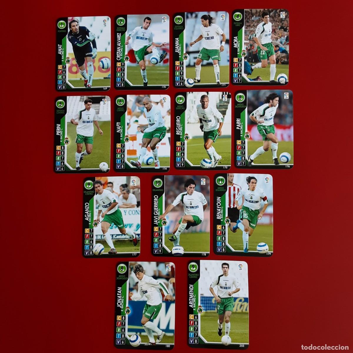 Cromos de f&uacute;tbol: EQUIPO COMPLETO RACING SANTANDER LIGA 2004 2005 04 05 DERBY TOTAL PANINI