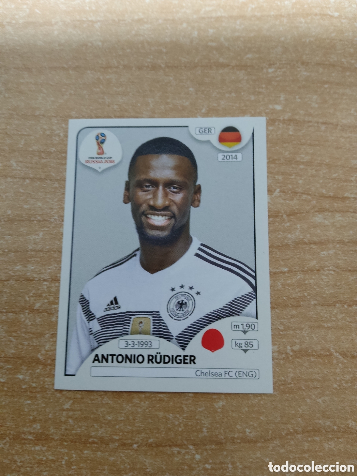 Cromos de f&uacute;tbol: 436 ANTONIO R&Uuml;DIGER ALEMANIA MUNDIAL 2018 RUSSIA