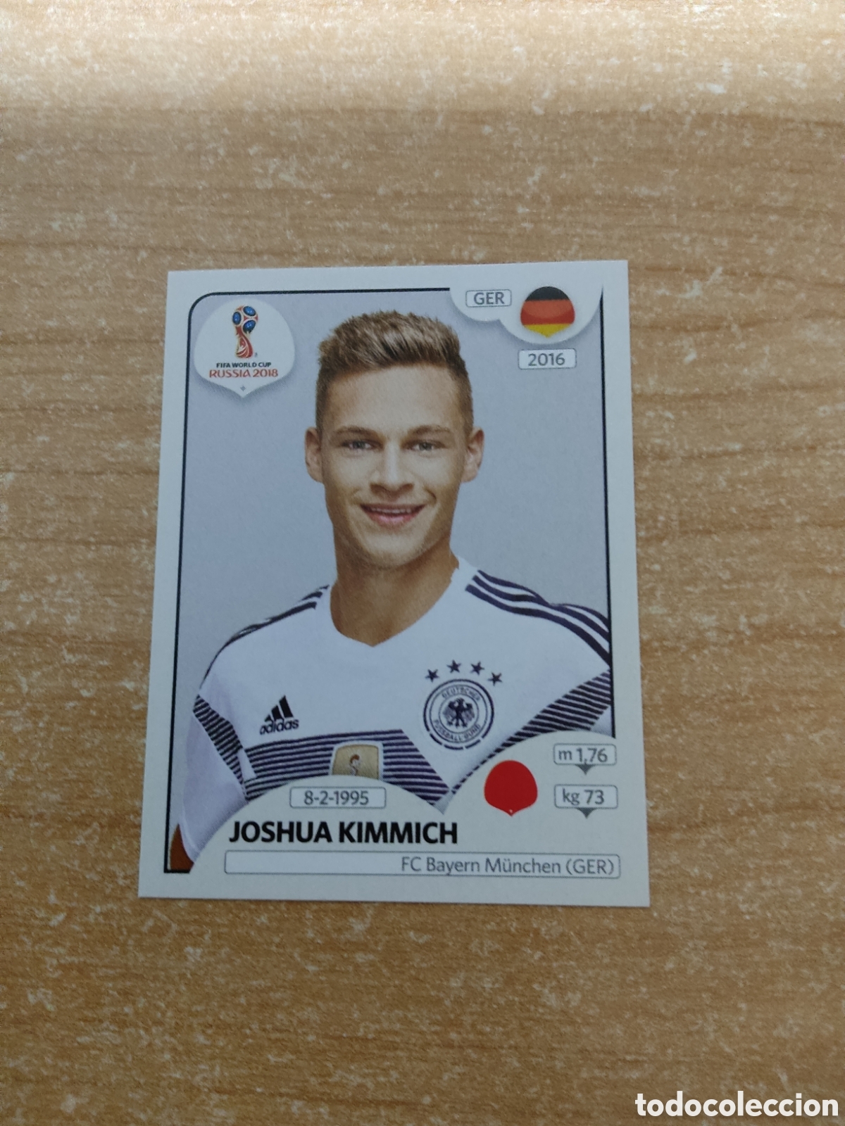 Cromos de f&uacute;tbol: 438 JOSHUA KIMMICH ALEMANIA MUNDIAL 2018 RUSSIA
