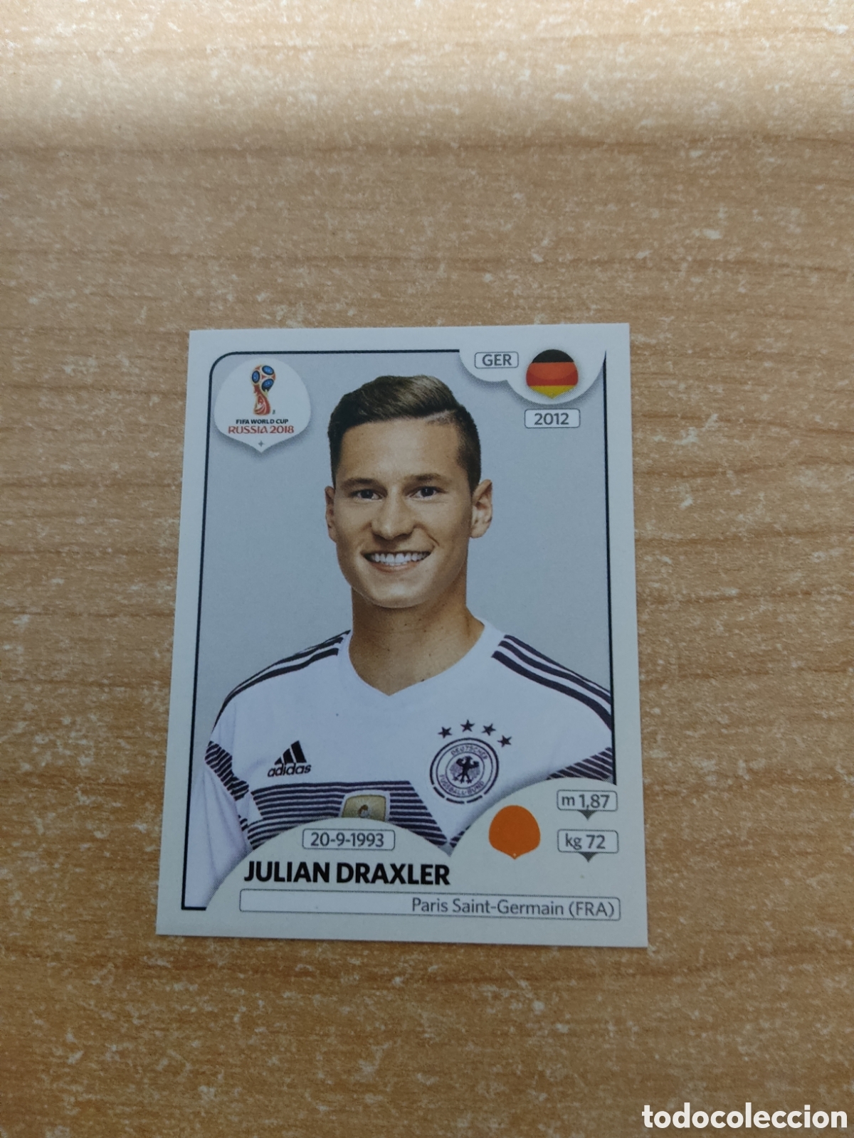 Cromos de f&uacute;tbol: 440 JULIAN DRAXLER ALEMANIA MUNDIAL 2018 RUSSIA
