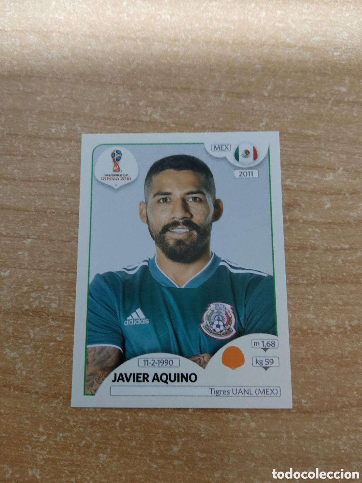 Cromos de f&uacute;tbol: 465 JAVIER AQUINO MEXICO MUNDIAL 2018 RUSSIA