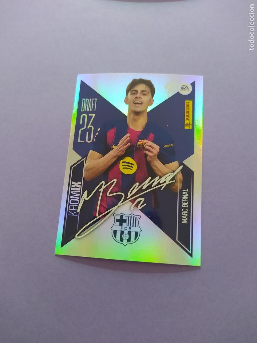 Cromos de f&uacute;tbol: LIGA ESTE 2026 2027 26 27 NUEVO - DRATF 23 KROMIX N&ordm; 15 MARC BERNAL FC BARCELONA