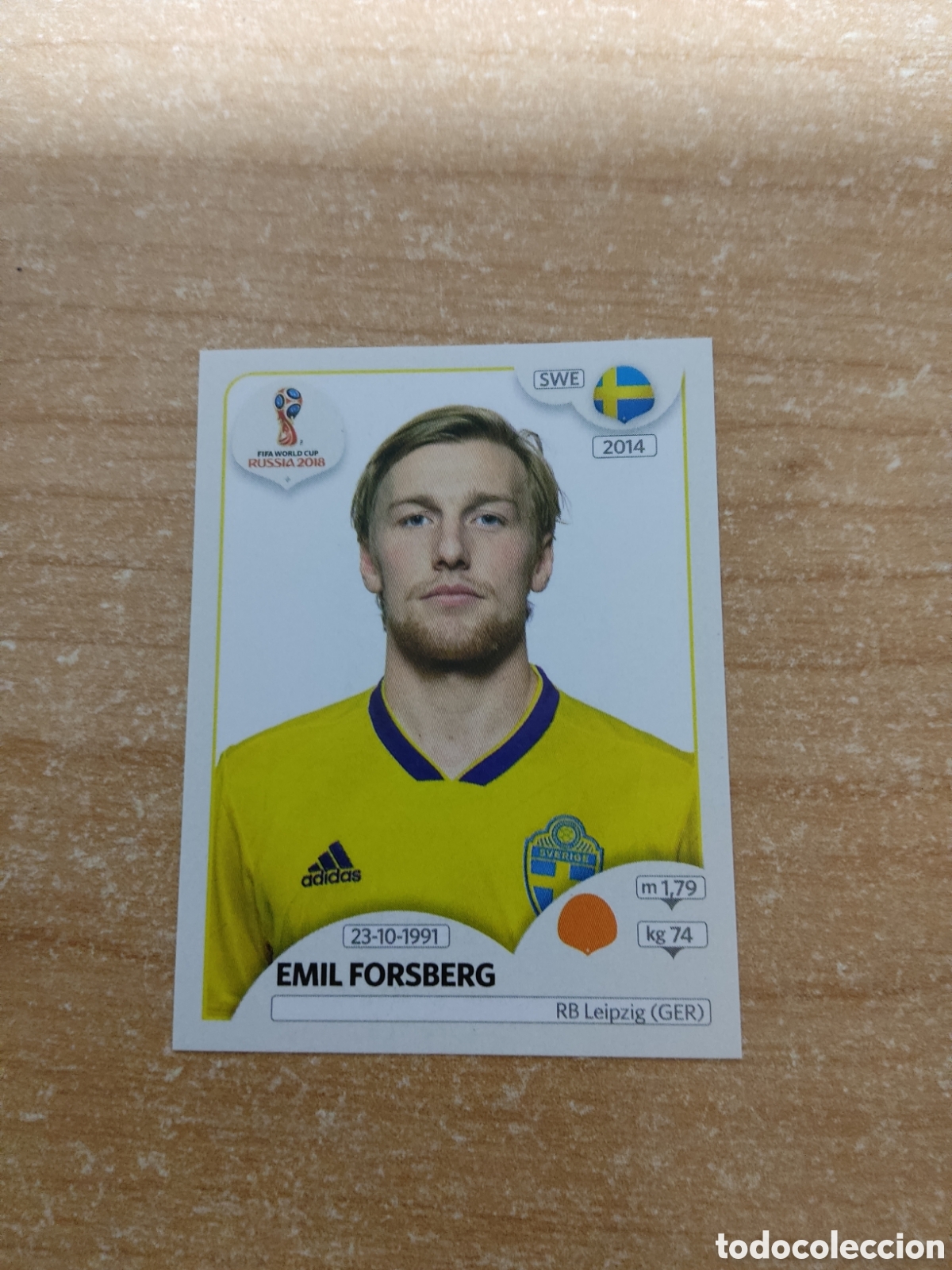 Cromos de f&uacute;tbol: 483 EMIL FORSBERG SUECIA MUNDIAL 2018 RUSSIA