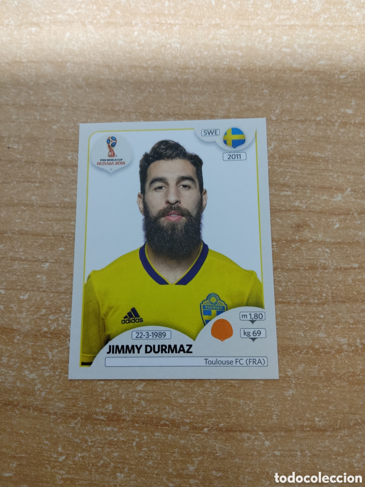 Cromos de f&uacute;tbol: 486 JIMMY DURMAZ SUECIA MUNDIAL 2018 RUSSIA