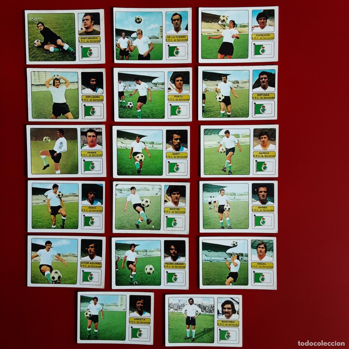 Cartes &agrave; collectionner de Football: EQUIPO COMPLETO RACING SANTANDER LIGA 1973 1974 73 74 EDITORIAL FHER