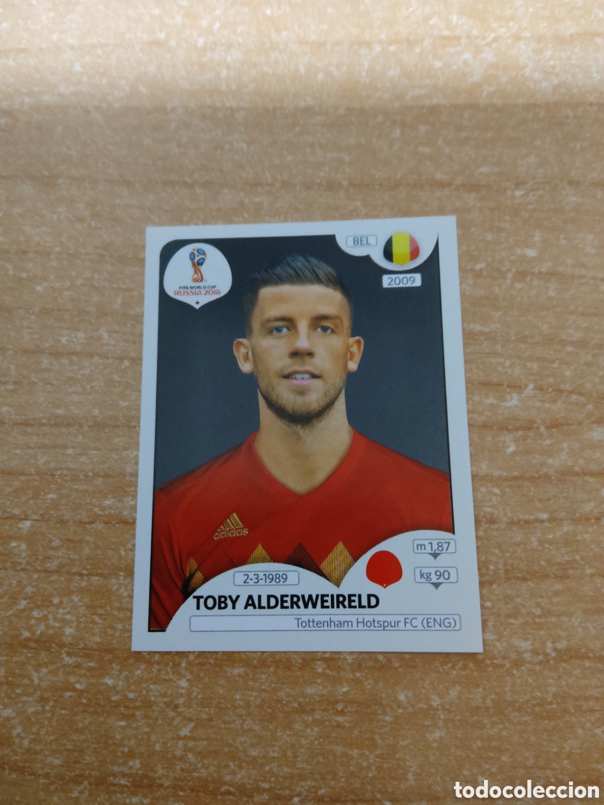 Cromos de f&uacute;tbol: 515 TOBY ALDERWEIRELD BELGICA MUNDIAL 2018 RUSSIA