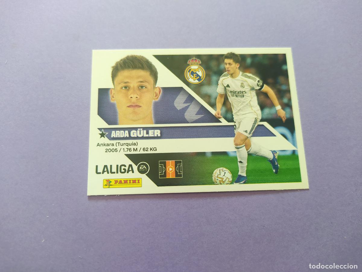 Cromos de f&uacute;tbol: LIGA ESTE 2026 2027 26 27 NUEVO - REAL MADRID N&ordm; 15A GULER
