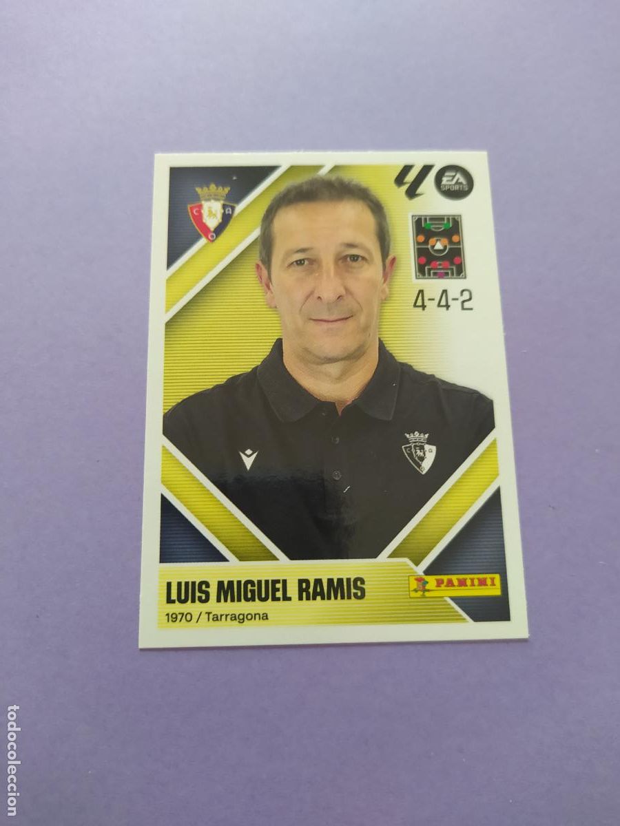 Cromos de f&uacute;tbol: LIGA ESTE 2026 2027 26 27 NUEVO - OSASUNA N&ordm; 2 ENTRENADOR RAMIS