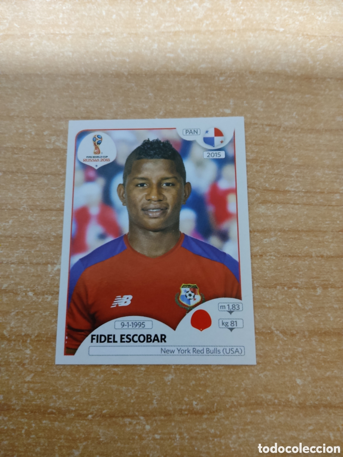 Cromos de f&uacute;tbol: 537 FIDEL ESCOBAR PANAMA MUNDIAL 2018 RUSSIA