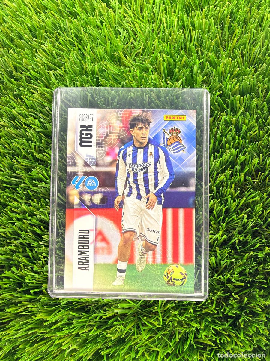 Cromos de f&uacute;tbol: N&ordm; 310 Aramburu Real Sociedad Megacracks 26 27