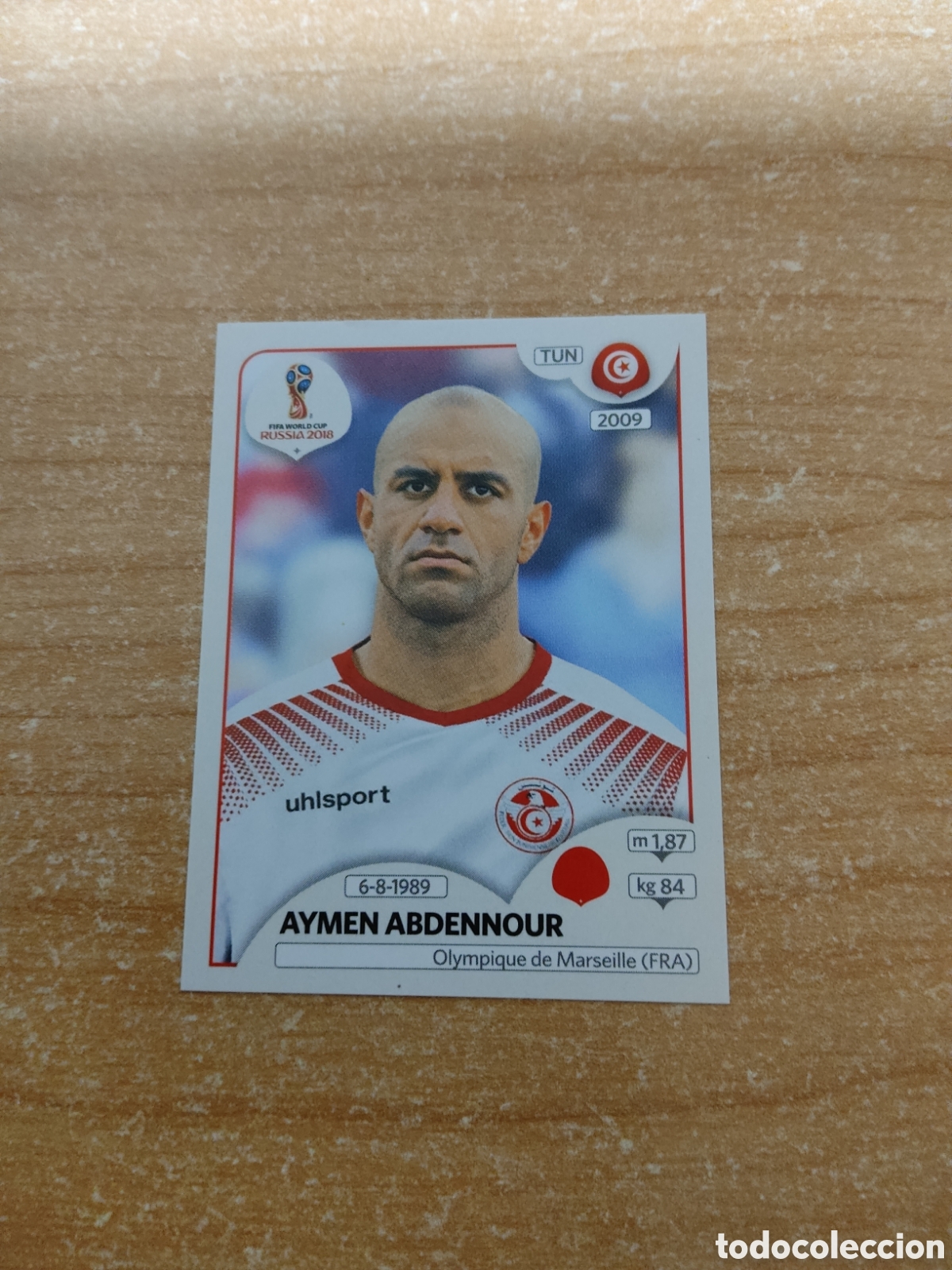 Football Stickers: 557 AYMEN ABDENNOUR TUNEZ MUNDIAL 2018 RUSSIA