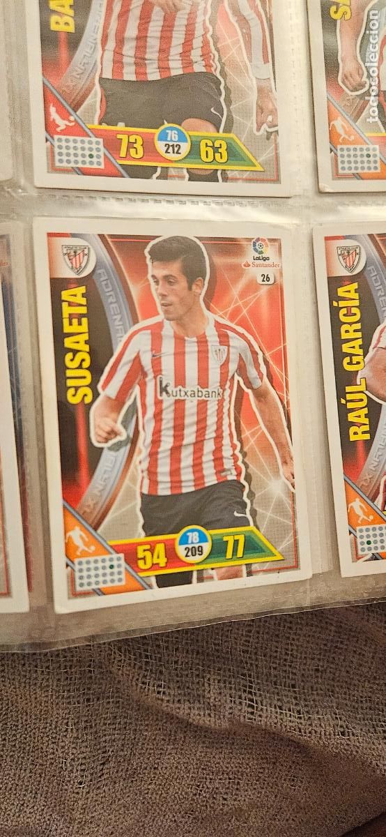 Cromos de f&uacute;tbol: 26 Markel Susaeta Athletic Club Adrenalyn 2016 2017 16 17 trading card