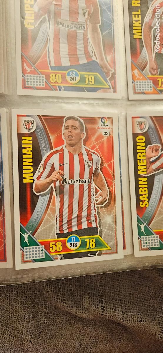 Cartes &agrave; collectionner de Football: 35 Iker Muniain Athletic Club Adrenalyn 2016 2017 16 17 trading card