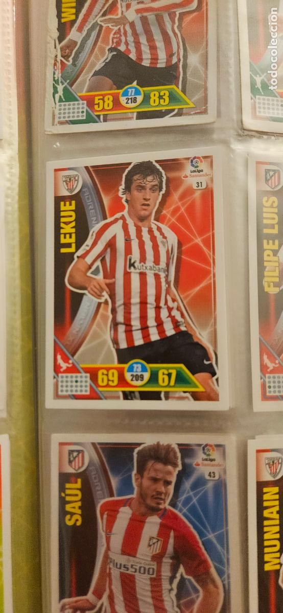Cartes &agrave; collectionner de Football: 31 I&ntilde;igo Lekue Athletic Club Adrenalyn 2016 2017 16 17 trading card