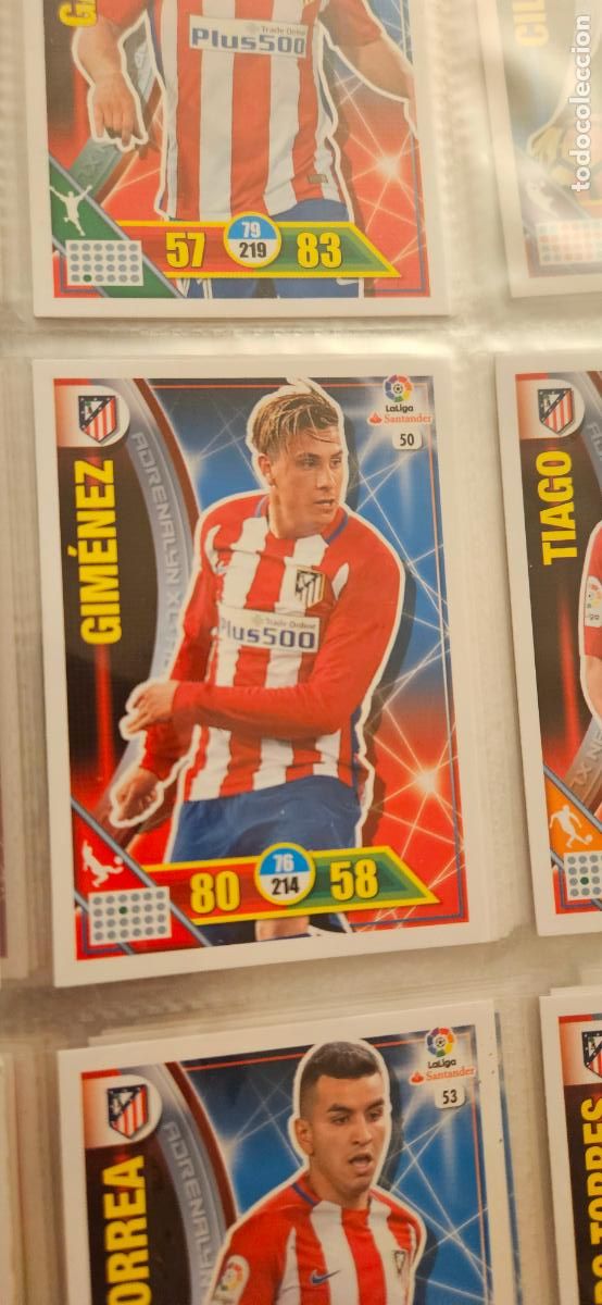 Cartes &agrave; collectionner de Football: 50 Jos&eacute; Mar&iacute;a Gim&eacute;nez Atl&eacute;tico de Madrid Adrenalyn 2016 2017 16 17 trading card