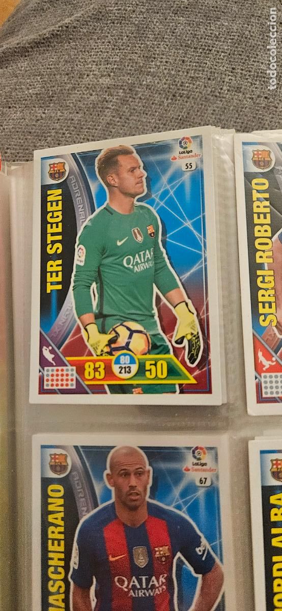 Cartes &agrave; collectionner de Football: 55 Marc-Andr&eacute; ter Stegen FC Barcelona Adrenalyn 2016 2017 16 17 trading card
