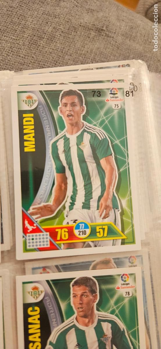 Cartes &agrave; collectionner de Football: 75 A&iuml;ssa Mandi Real Betis Adrenalyn 2016 2017 16 17 trading card