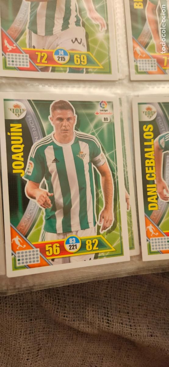 Cartes &agrave; collectionner de Football: 80 Joaqu&iacute;n Real Betis Adrenalyn 2016 2017 16 17 trading card