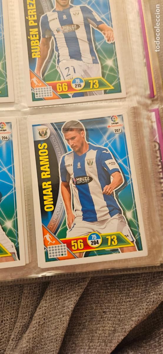 Figurine di Calcio: 207 Omar Ramos CD Legan&eacute;s Adrenalyn 2016 2017 16 17 trading card