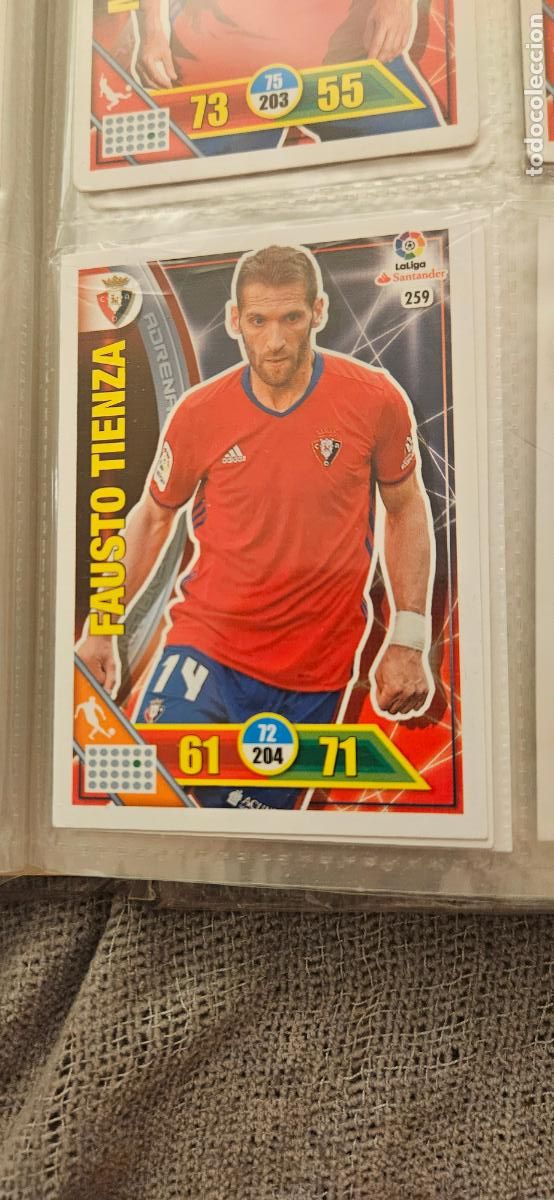 Figurine di Calcio: 259 Fausto Tienza Osasuna Adrenalyn 2016 2017 16 17 trading card