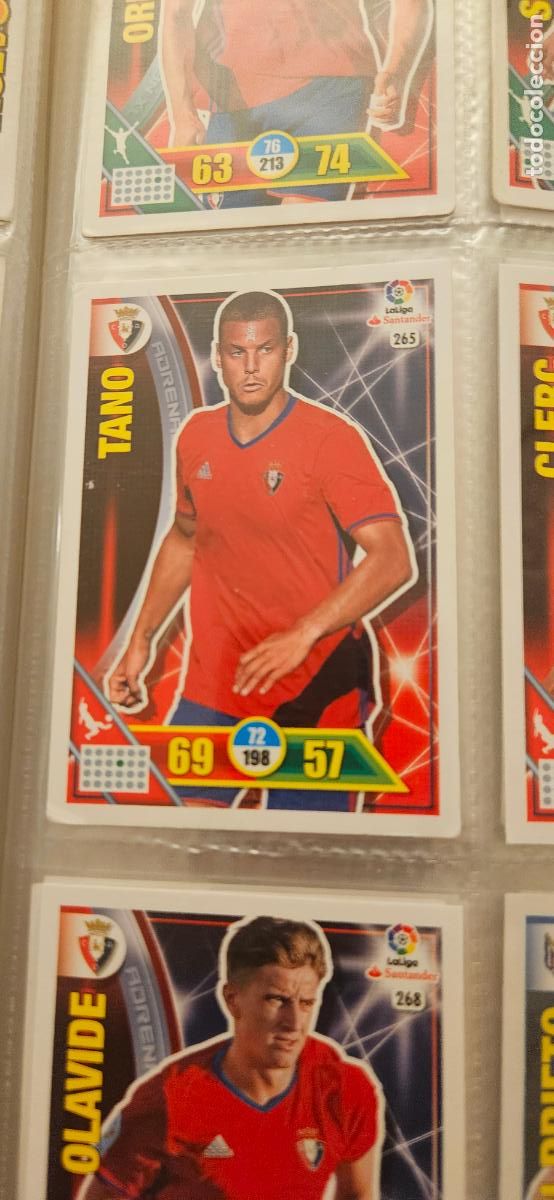 Fu&szlig;ball-Sticker: 265 Tano Osasuna Adrenalyn 2016 2017 16 17 trading card