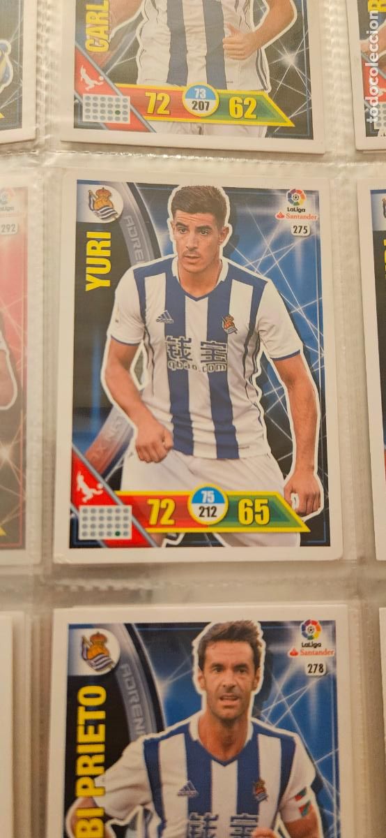 Fu&szlig;ball-Sticker: 275 Yuri Berchiche Real Sociedad Adrenalyn 2016 2017 16 17 trading card
