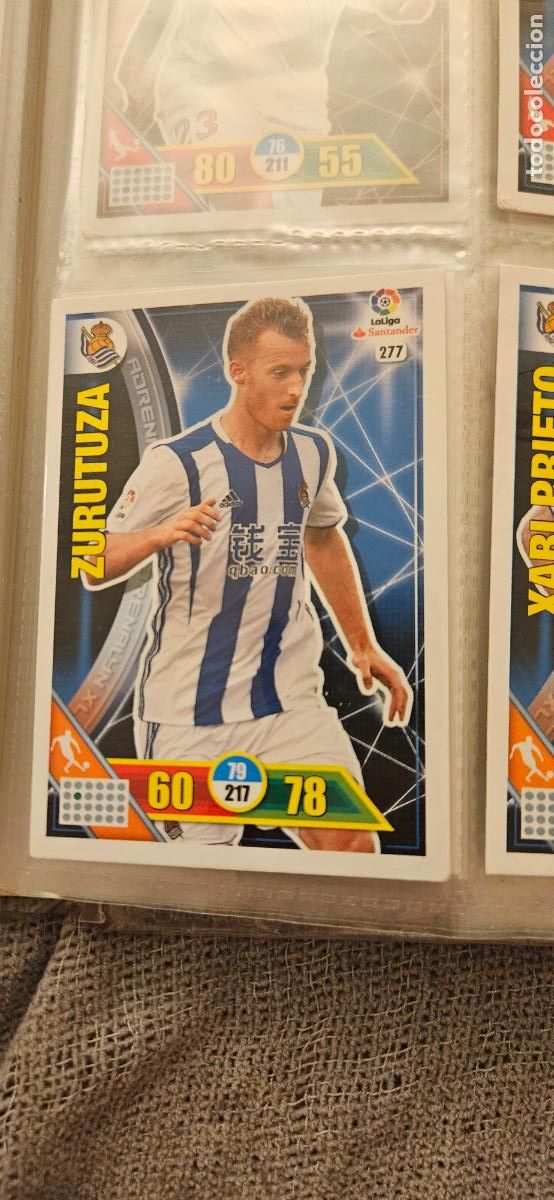 Fu&szlig;ball-Sticker: 277 David Zurutuza Real Sociedad Adrenalyn 2016 2017 16 17 trading card