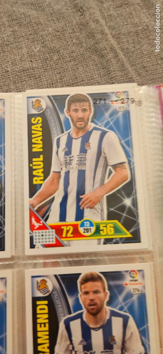 Fu&szlig;ball-Sticker: 273 Ra&uacute;l Navas Real Sociedad Adrenalyn 2016 2017 16 17 trading card