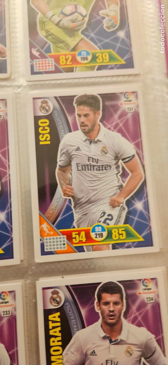 Fu&szlig;ball-Sticker: 231 Isco Real Madrid CF Adrenalyn 2016 2017 16 17 trading card