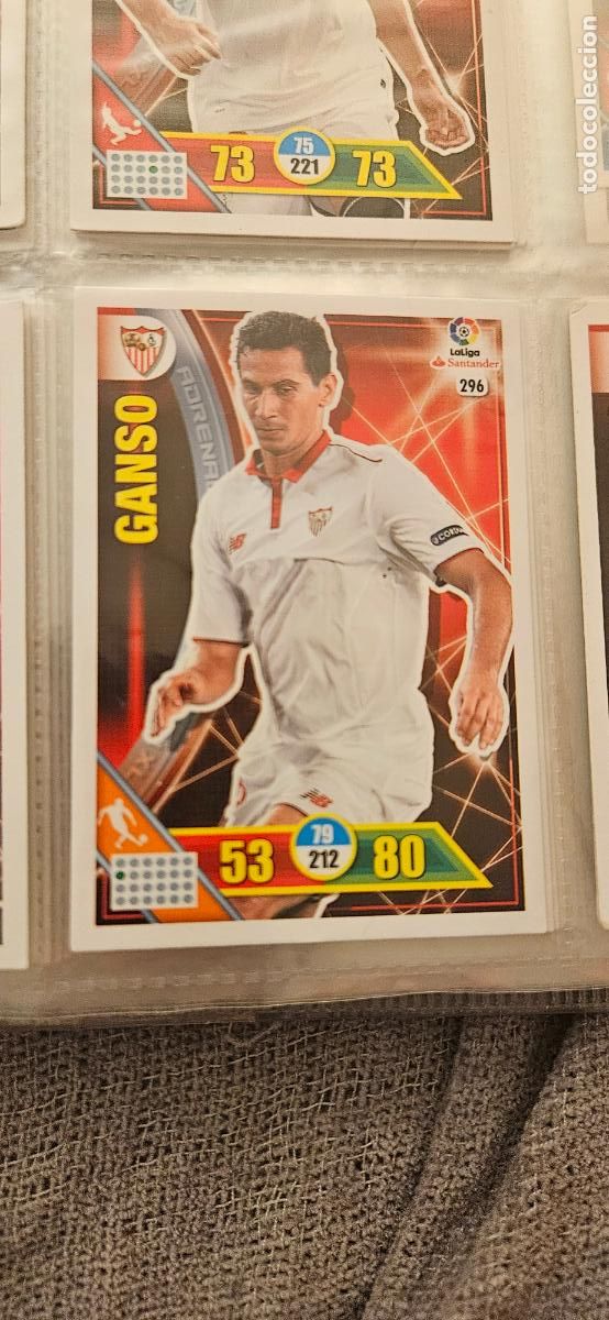 Fu&szlig;ball-Sticker: 296 Ganso Sevilla Adrenalyn 2016 2017 16 17 trading card