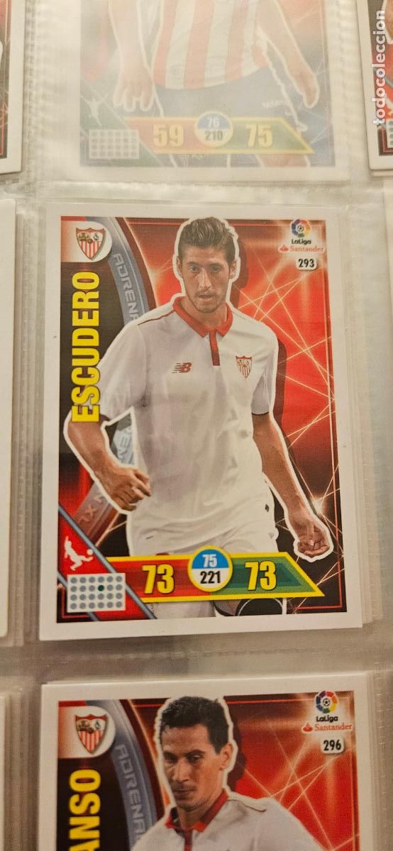 Fu&szlig;ball-Sticker: 293 Sergio Escudero Sevilla Adrenalyn 2016 2017 16 17 trading card