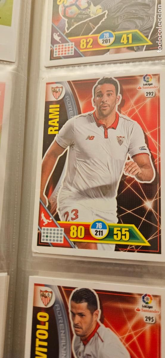 Fu&szlig;ball-Sticker: 292 Adil Rami Sevilla Adrenalyn 2016 2017 16 17 trading card