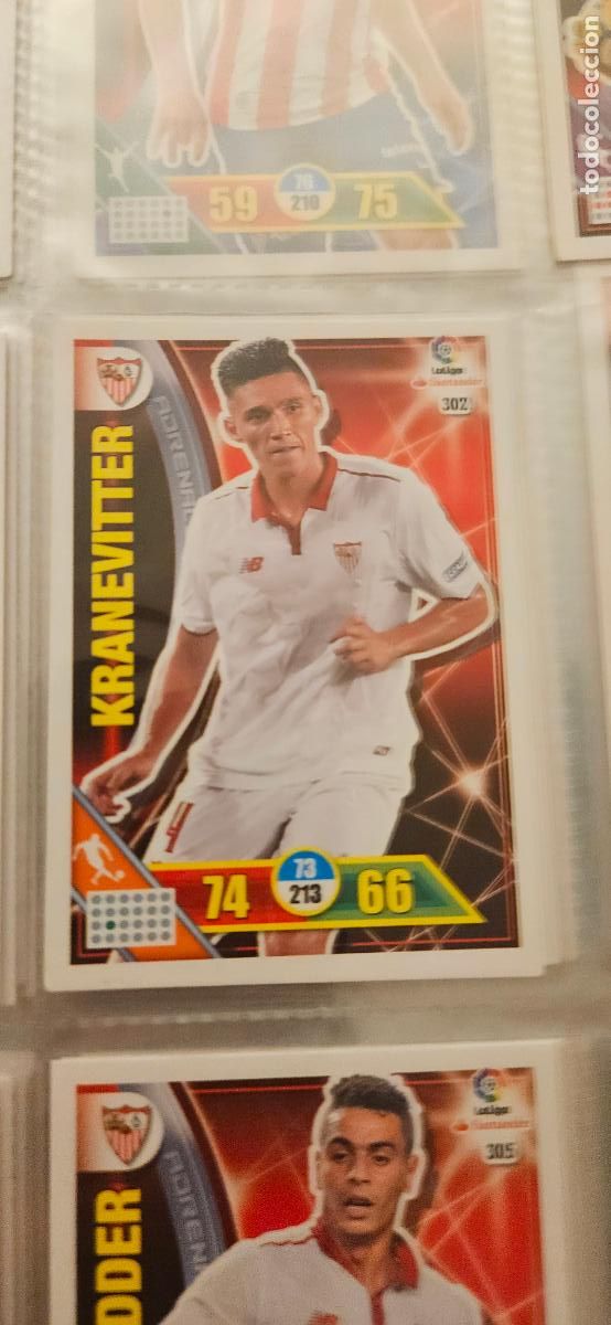 Fu&szlig;ball-Sticker: 302 Mat&iacute;as Kranevitter Sevilla Adrenalyn 2016 2017 16 17 trading card