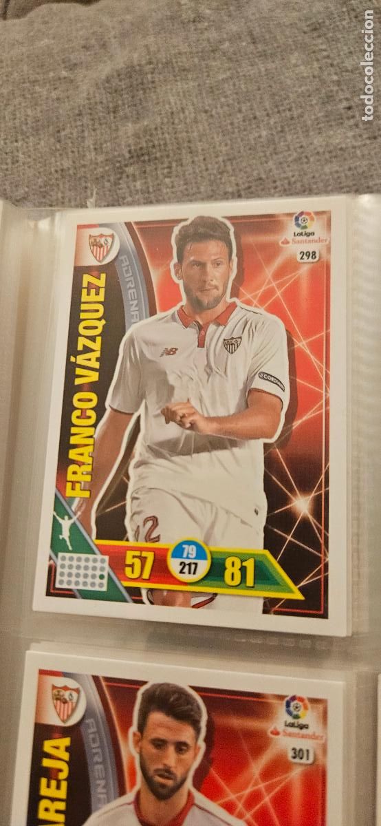 Fu&szlig;ball-Sticker: 298 Franco V&aacute;zquez Sevilla Adrenalyn 2016 2017 16 17 trading card