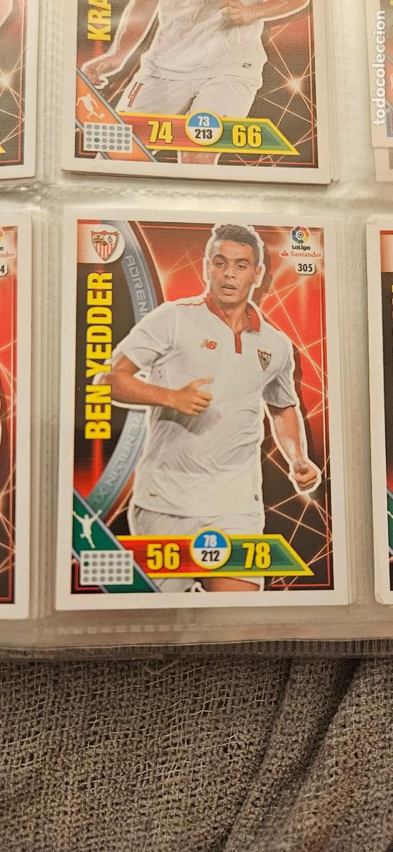 Fu&szlig;ball-Sticker: 305 Wissam Ben Yedder Sevilla Adrenalyn 2016 2017 16 17 trading card