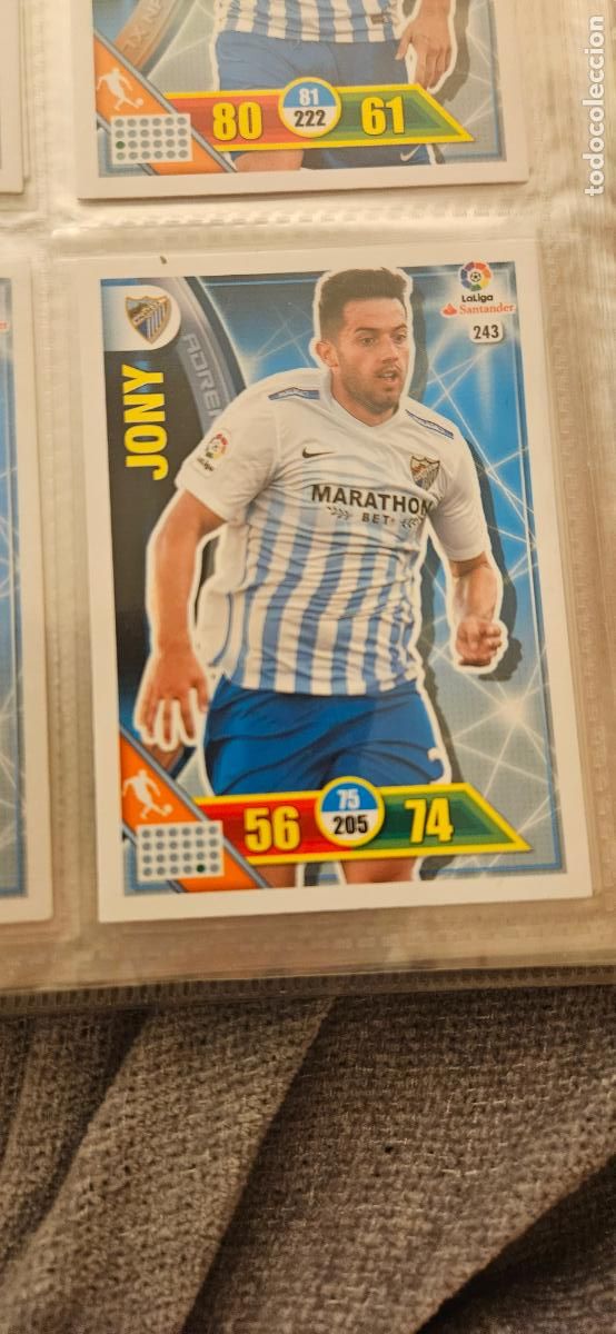 Fu&szlig;ball-Sticker: 245 Jony M&aacute;laga Adrenalyn 2016 2017 16 17 trading card