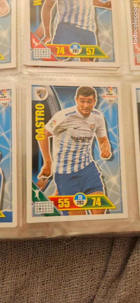 Fu&szlig;ball-Sticker: castro M&aacute;laga Adrenalyn 2016 2017 16 17 trading card