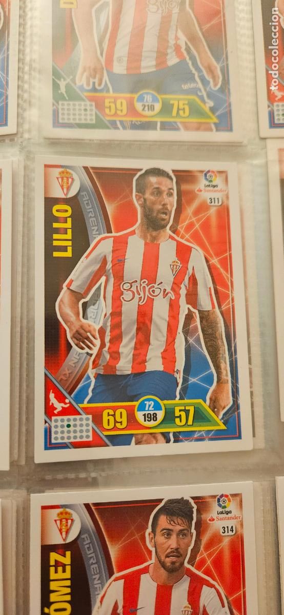 Figurine di Calcio: 311 Lillo Real Sporting de Gij&oacute;n Adrenalyn 2016 2017 16 17 trading card