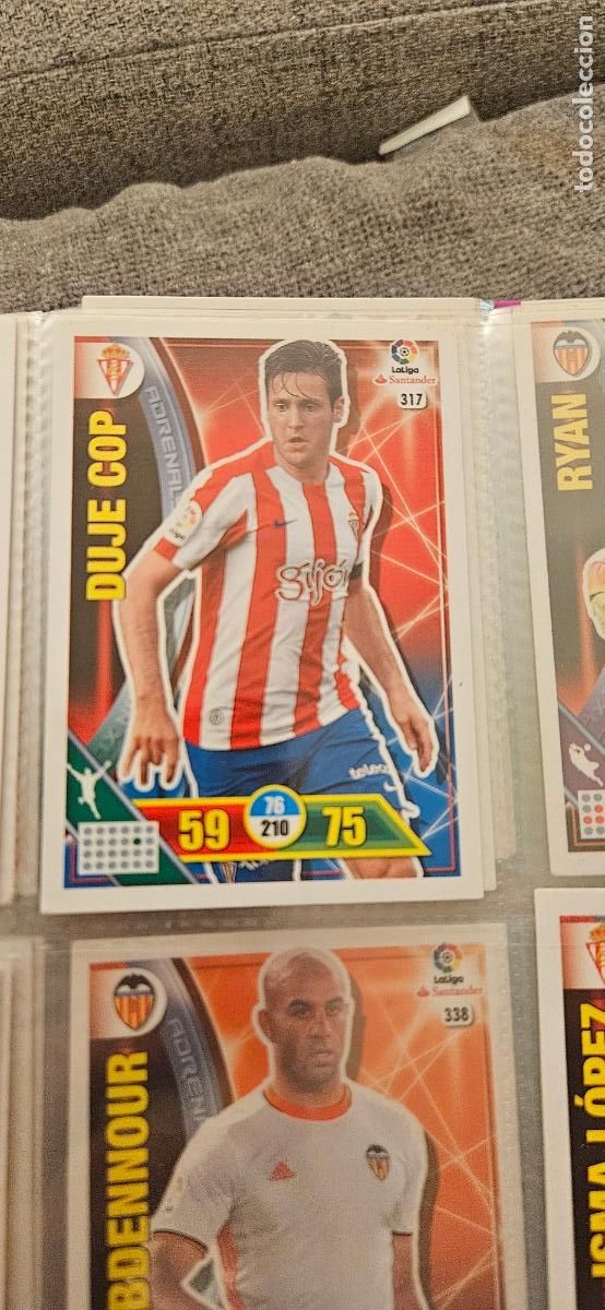 Figurine di Calcio: 317 Duje ?op Real Sporting de Gij&oacute;n Adrenalyn 2016 2017 16 17 trading card