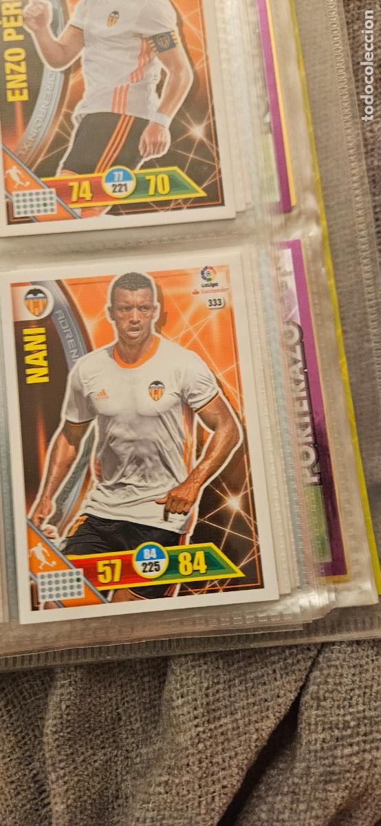 Figurine di Calcio: 333 Nani Valencia Adrenalyn 2016 2017 16 17 trading card