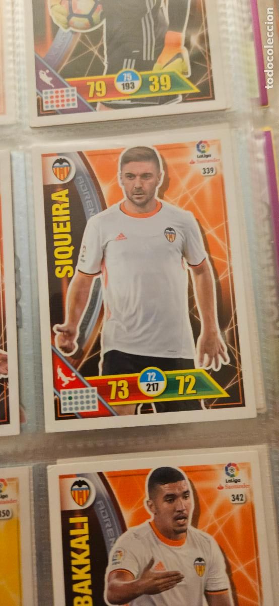 Figurine di Calcio: 339 Guilherme Siqueira Valencia Adrenalyn 2016 2017 16 17 trading card